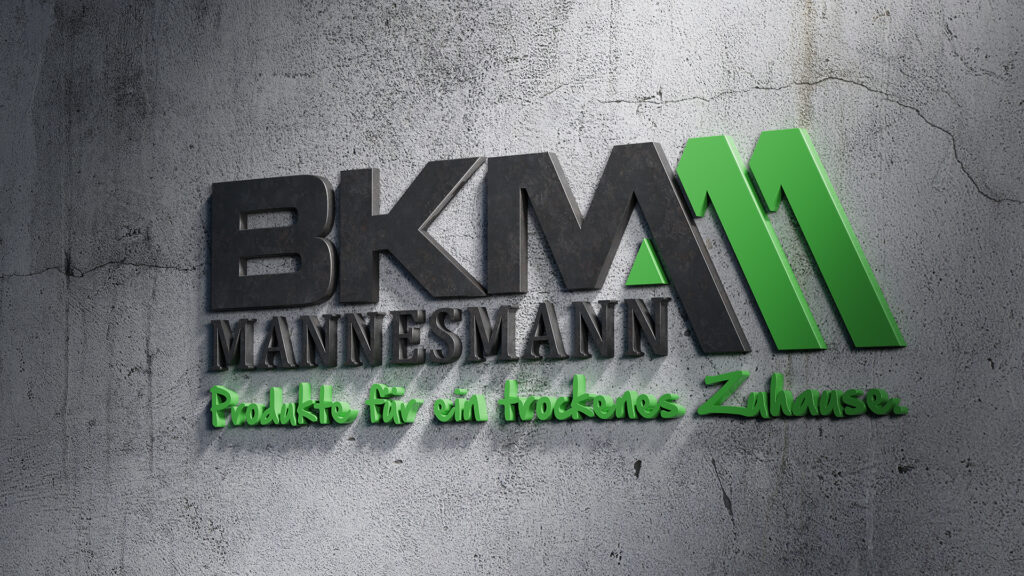 BKM Logo Grau Wallpaper FullHD Boden-Wandanschluss